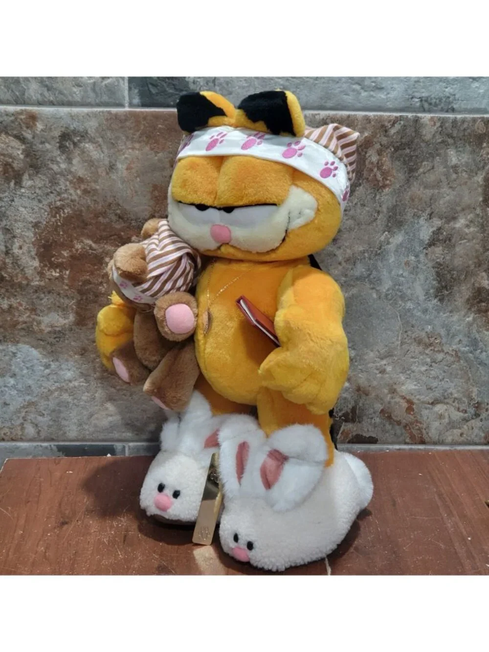 Danbury Mint Bedtime for Garfield Plush Doll 1995 Jim Davis Signed